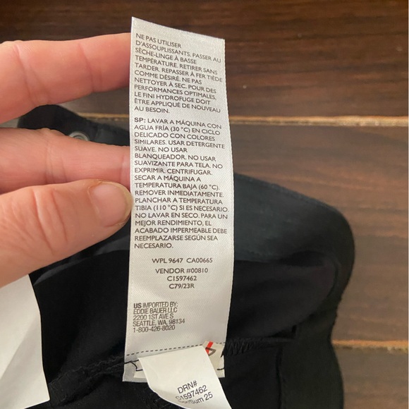 Eddie Bauer Women's Horizon Straight Ankle Pant UPF 50+ Black Size 6 - Picture 10 of 12